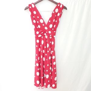 Charming USA  - Dress red w/Wht Polka Dots Sz S